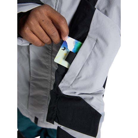 Burton Kids' Skimmer 2L Jacket in Silver Sconce/True Black