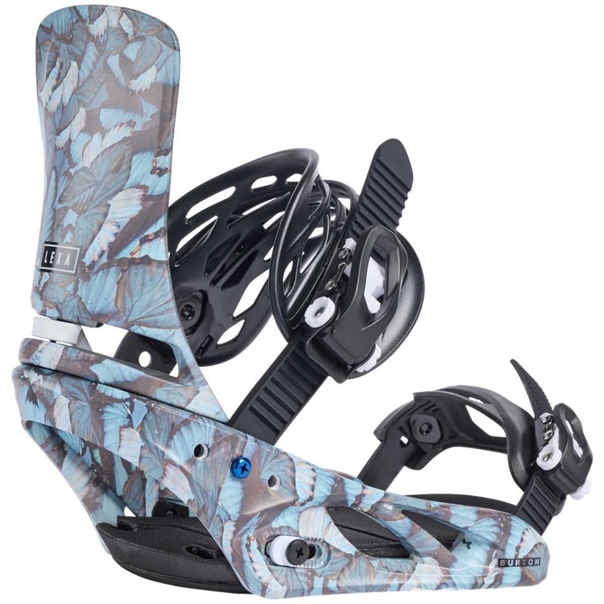 Burton Lexa Women's Snowboard Bindings in Blue Butterflies | Boardertown