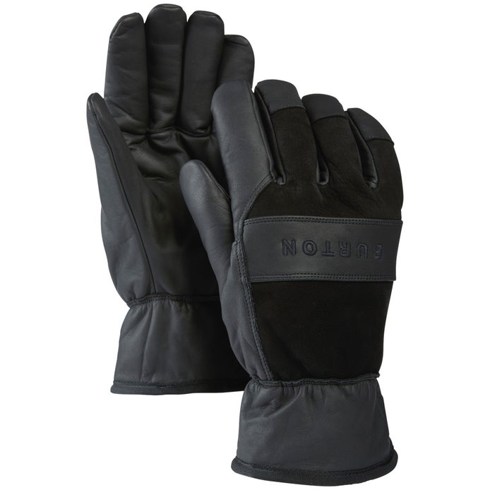 Burton Lifty Leather Gloves in True Black