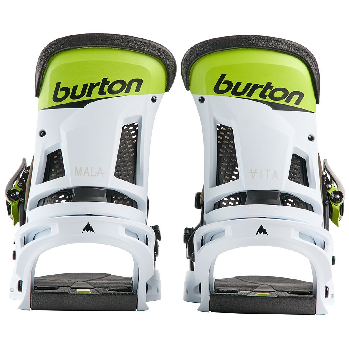 Burton Malavita Ltd Re:Flex Snowboard Bindings in Green/White