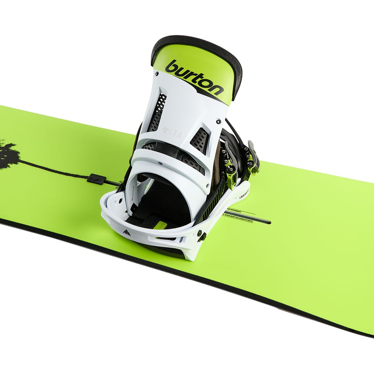 Burton Malavita Ltd Re:Flex Snowboard Bindings in Green/White