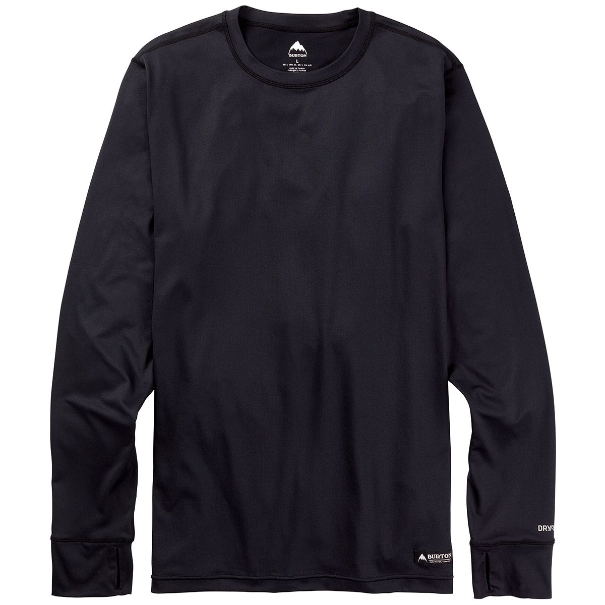 Burton Midweight Base Layer Crew in True Black Boardertown