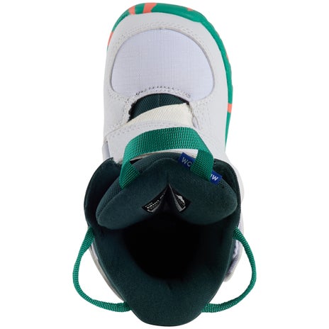 Burton Mini Grom Kids Snowboards Boots in White
