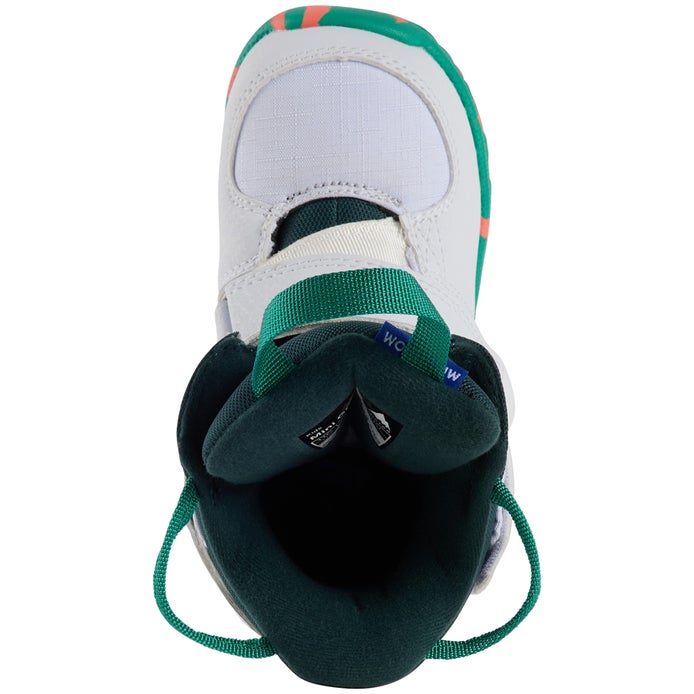 Burton Mini Grom Kids Snowboards Boots in White