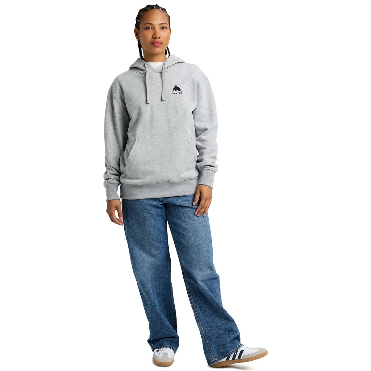 Burton Mountain Pullover Hood in Grey Heather | Boardertown AU