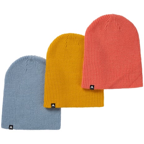 Burton Recycled DND Beanie 3 Pack in Goldenrod/Dusty Blue/Peach Echo