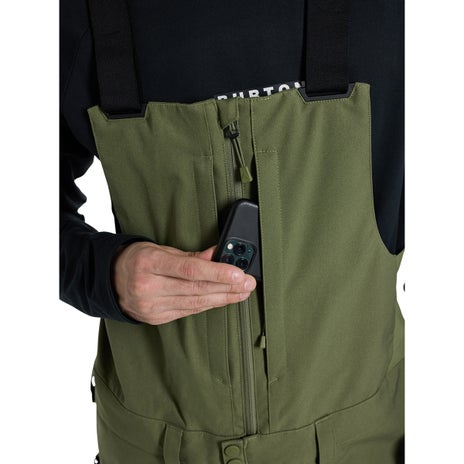 Burton Reserve Bib Pant in Forest Moss