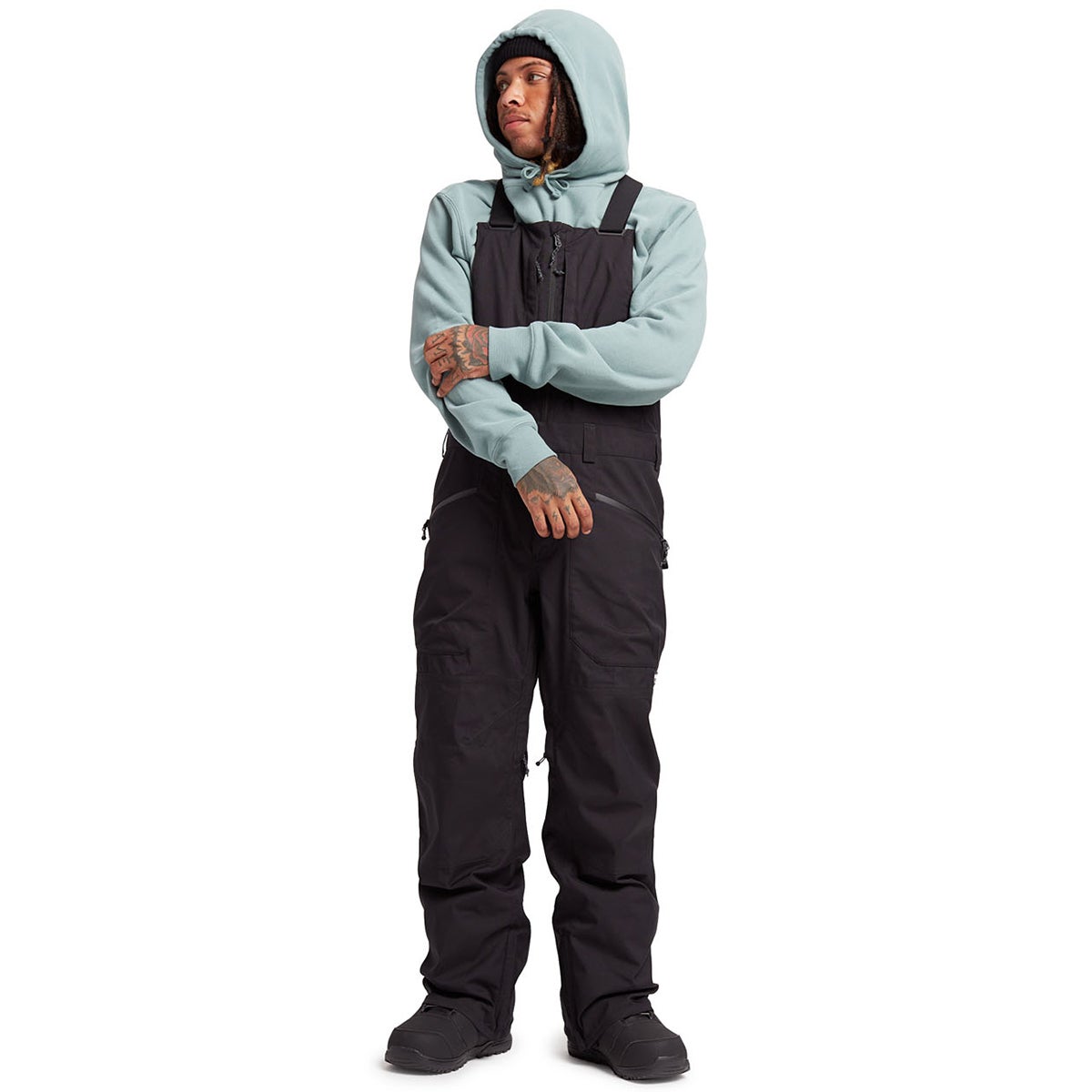 Burton Reserve Tall Bib Pant in True Black | Boardertown AU