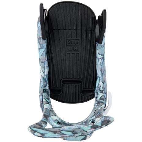 Burton Step On Re:Flex Women's Snowboard Bindings in Blue Butterflies