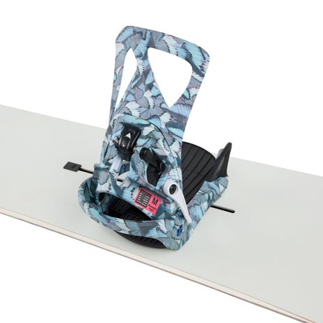 Burton Step On Re:Flex Women's Snowboard Bindings in Blue Butterflies