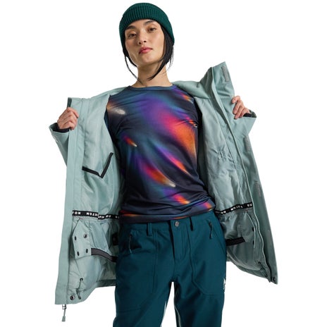 Burton Women's Jet Ridge Jacket in Petrol Green