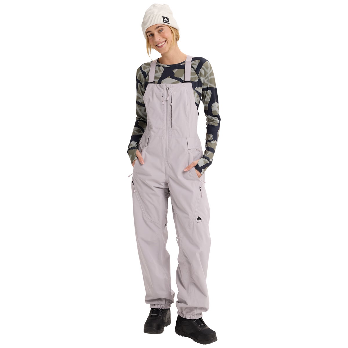 Burton Women's Reserve 2L Bib Pants in Washed Lavendar | Boardertown