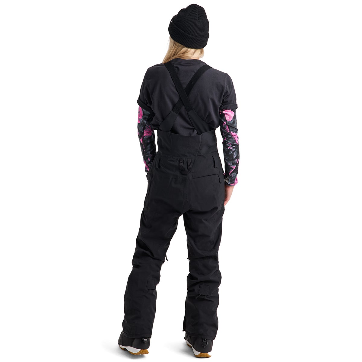 スノーボード BURTON WOMEN RESERVE 2L STRETCH SLIM BIB Burton Women's Reserve 2L Stretch Slim Bib Pants in True Black