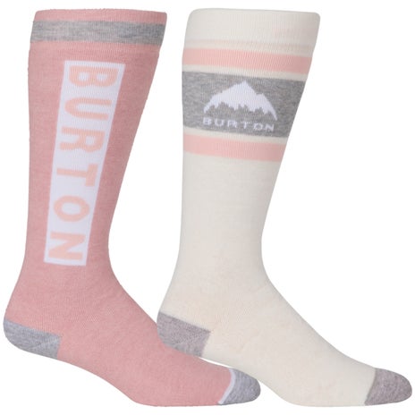 Burton Women's Weekend Midweight Sock 2-Pack in Stout White