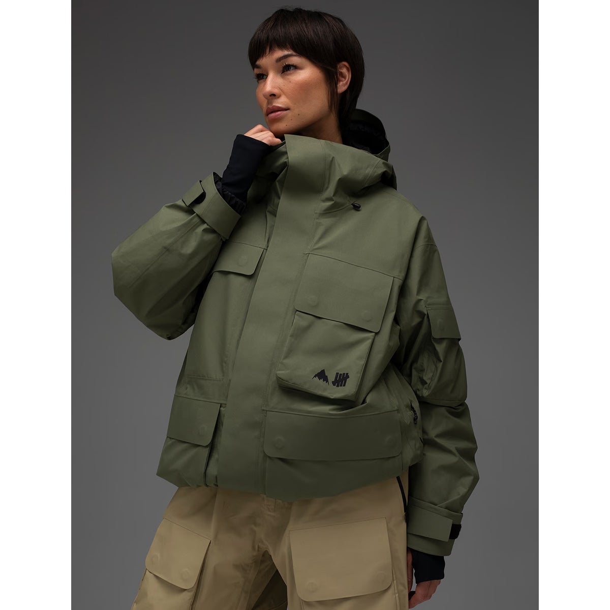 Burton X Undefeated 2L Gore-Tex Jacket in Olive | Boardertown