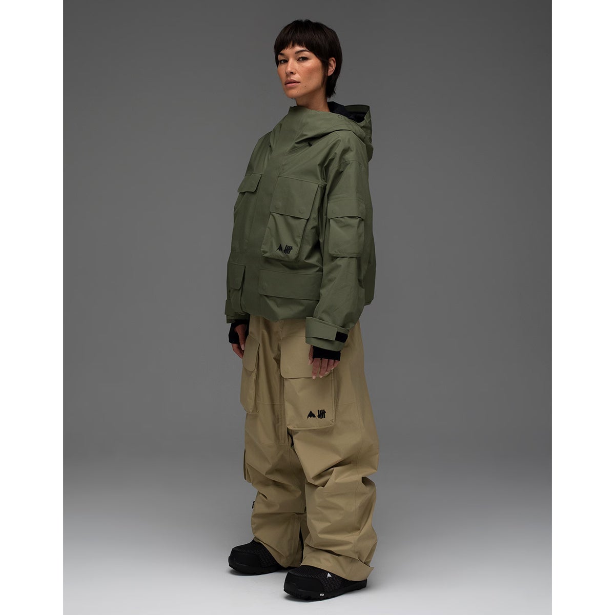 Burton X Undefeated 2L Gore-Tex Jacket in Olive | Boardertown
