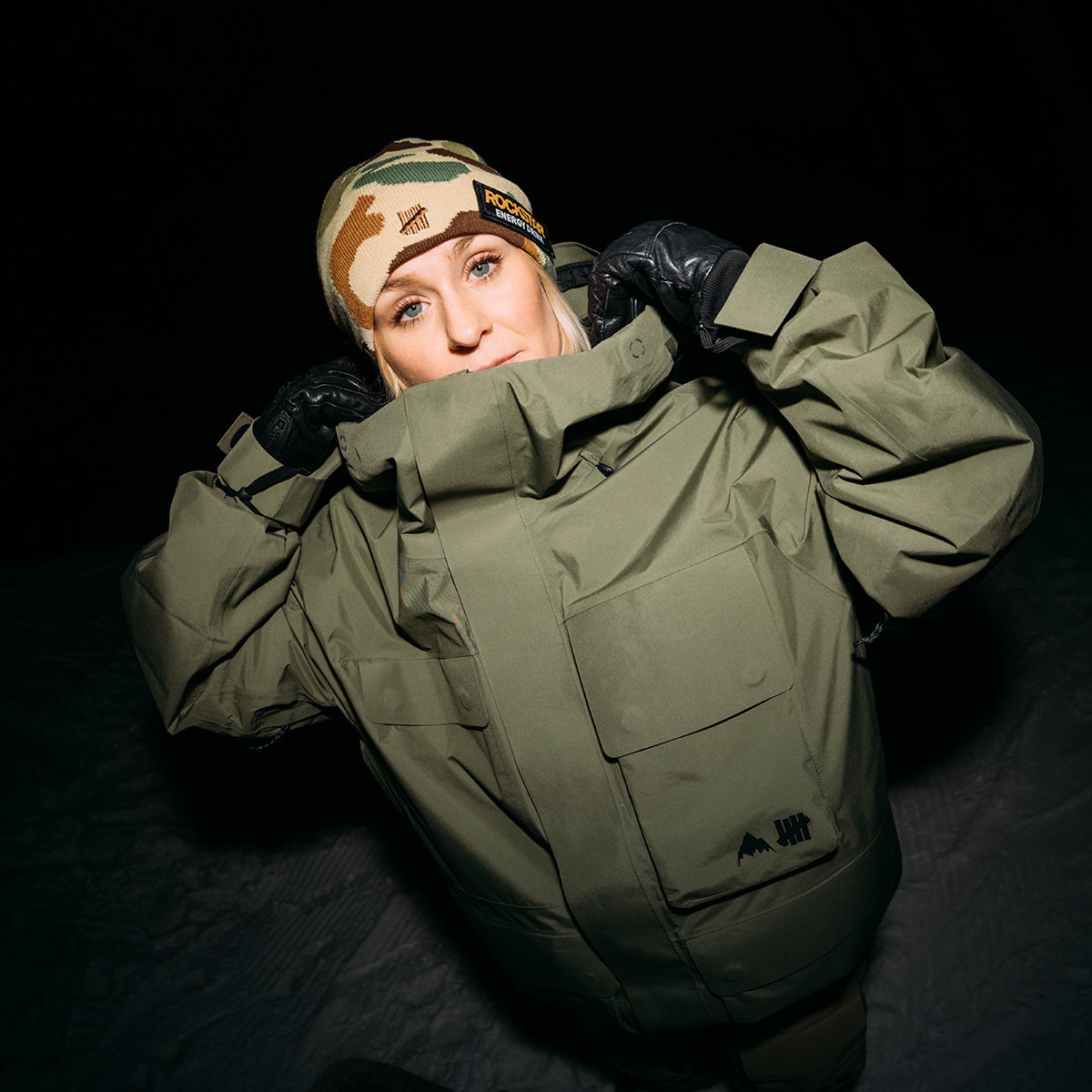Burton X Undefeated 2L Gore-Tex Jacket in Olive | Boardertown
