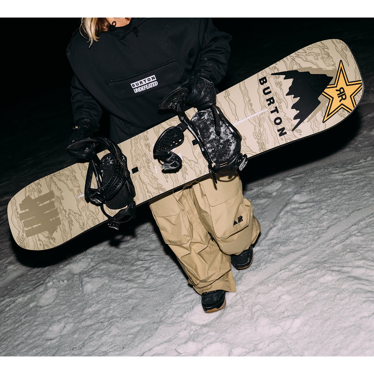 Burton X Undefeated Good Company Snowboard in Light Khaki