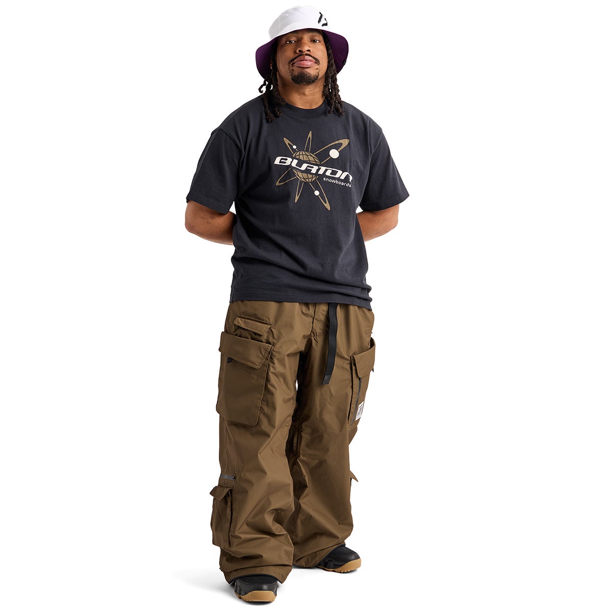 Burton x Zeb Powell 2L Baggy Cargo Pant in Earth Ship Brown