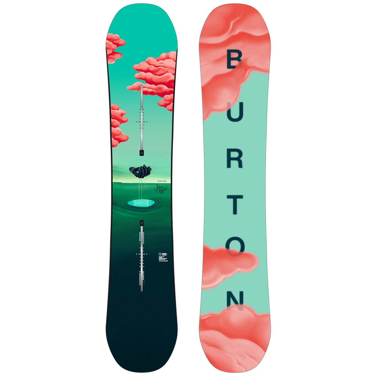 Burton Yeasayer Snowboard 2025 in Multi Boardertown