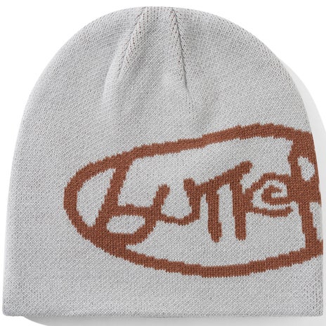 Butter Goods Abseil Skully Beanie in Grey