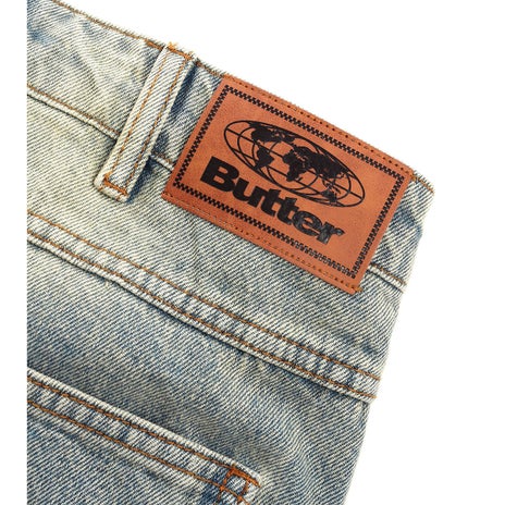 Butter Goods Ace Denim Jeans in Distressed Light Blue