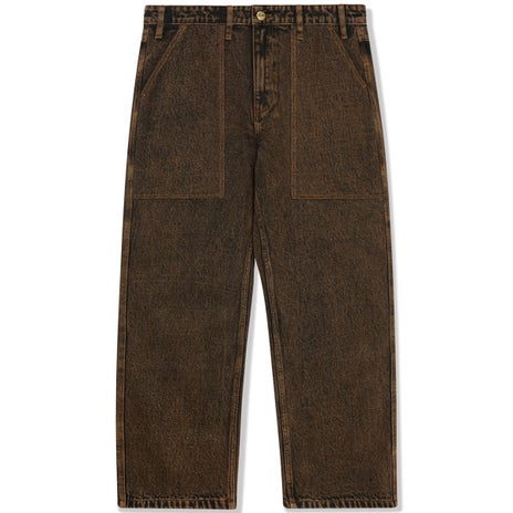 Butter Goods Breakdown Relaxed Denim Jeans in Acid Wash Brown