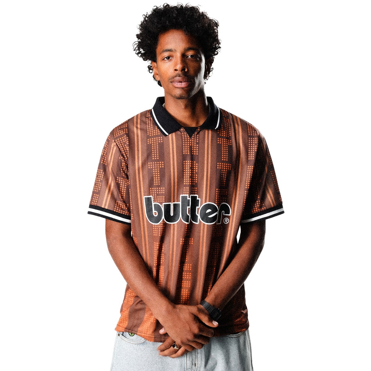 Butter Goods City Jersey in Brown/Orange | Boardertown Butter Goods City Jersey in Brown/Orange | Boardertown