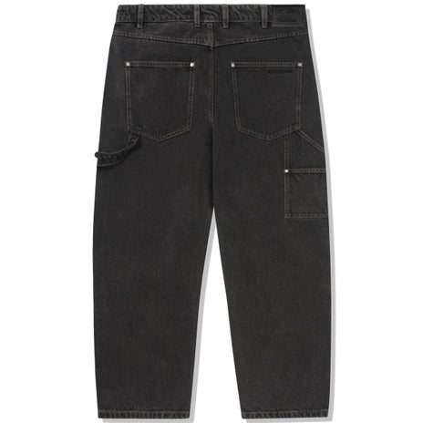 Butter Goods Davide Double Knee Denim Jeans in Washed Black