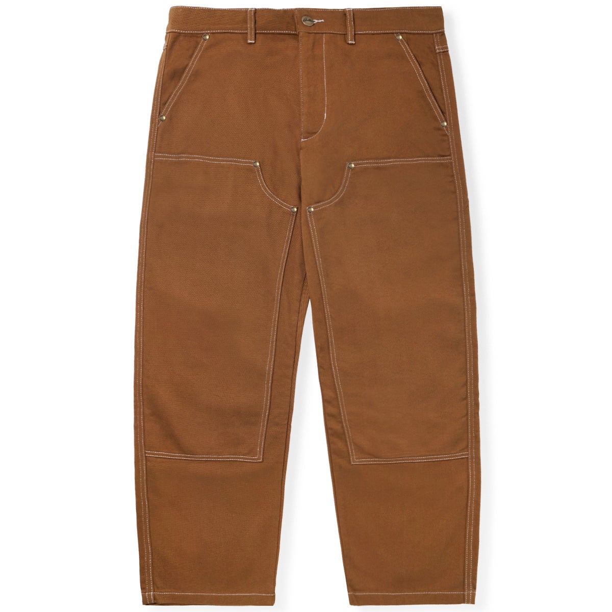 Butter Goods Double Knee Pants in Brown Boardertown