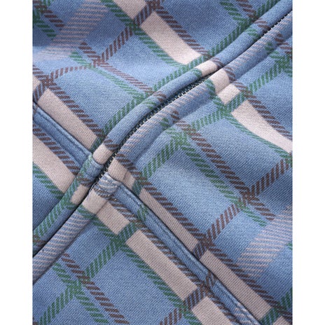 Butter Goods Edge Applique Zip-Thru Hood in Plaid