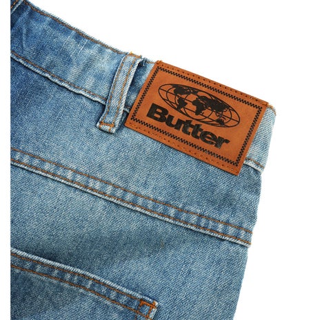 Butter Goods Encounter Denim Jeans in Washed Slub Blue