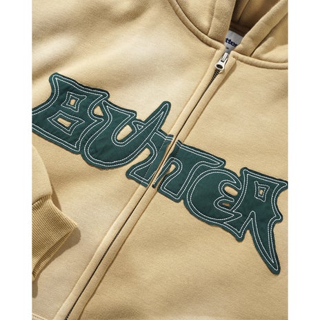 Butter Goods Encounter Zip-Thru Hood in Washed Tan