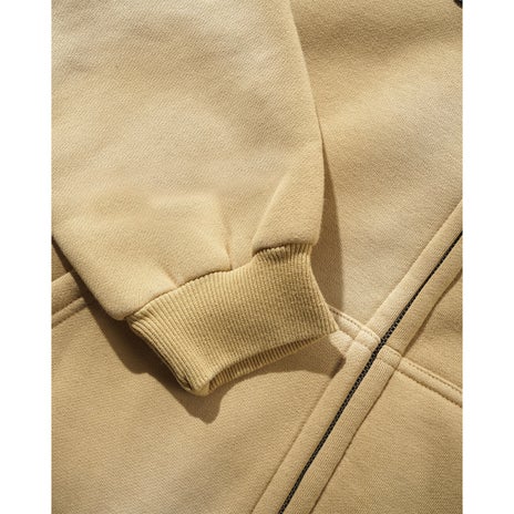 Butter Goods Encounter Zip-Thru Hood in Washed Tan