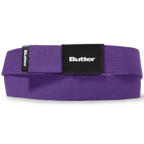 Butter Goods Logo Woven Belt in Purple
