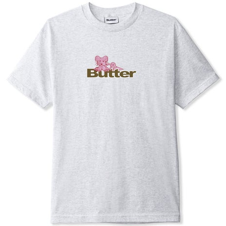 Butter Goods Rat Logo Tee in Ash