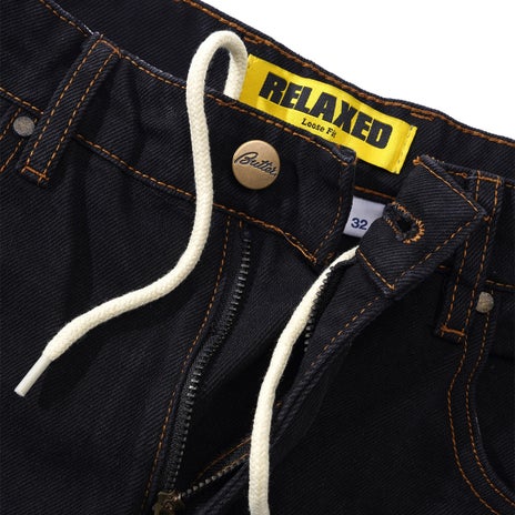Butter Goods Relaxed Denim Jeans in Washed Black