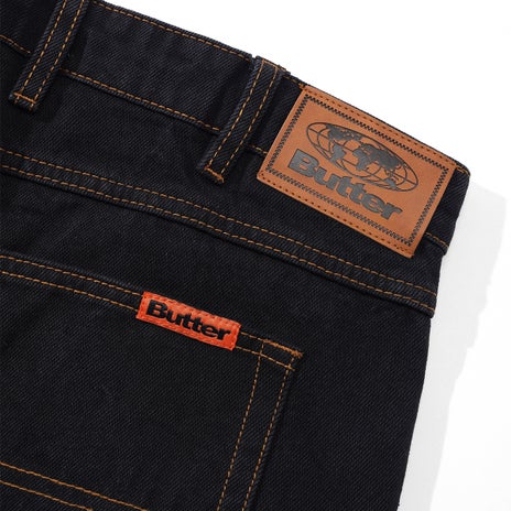 Butter Goods Relaxed Denim Jeans in Washed Black