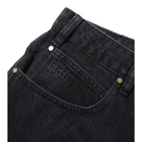 Butter Goods Rivet Denim Jeans in Washed Black