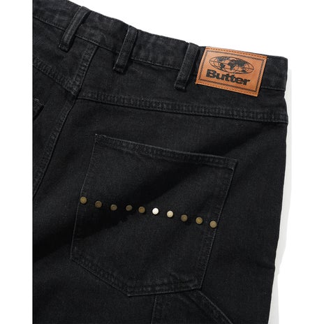 Butter Goods Rivet Denim Jeans in Washed Black