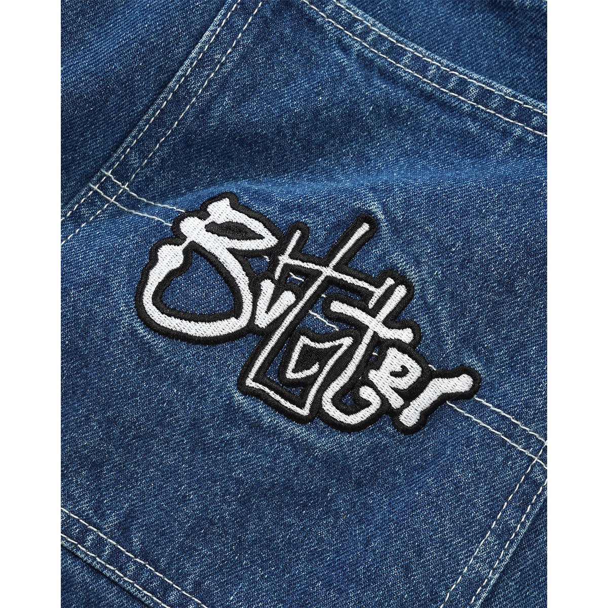 Butter Goods Scribble Denim Jeans in Mid Blue | Boardertown
