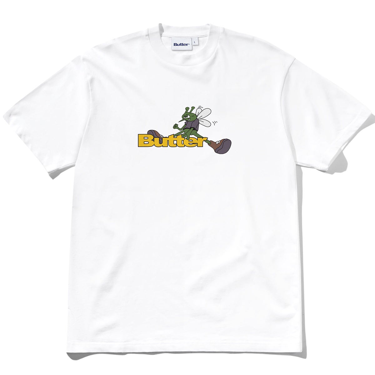 【バターグッズ】Butter Goods Skeeter Logo Tee Butter Goods Skeeter Logo Tee in White | Boardertown