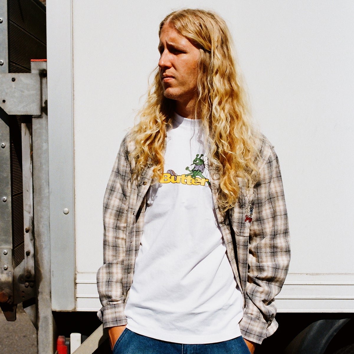 Butter Goods Skeeter Logo Tee in White | Boardertown