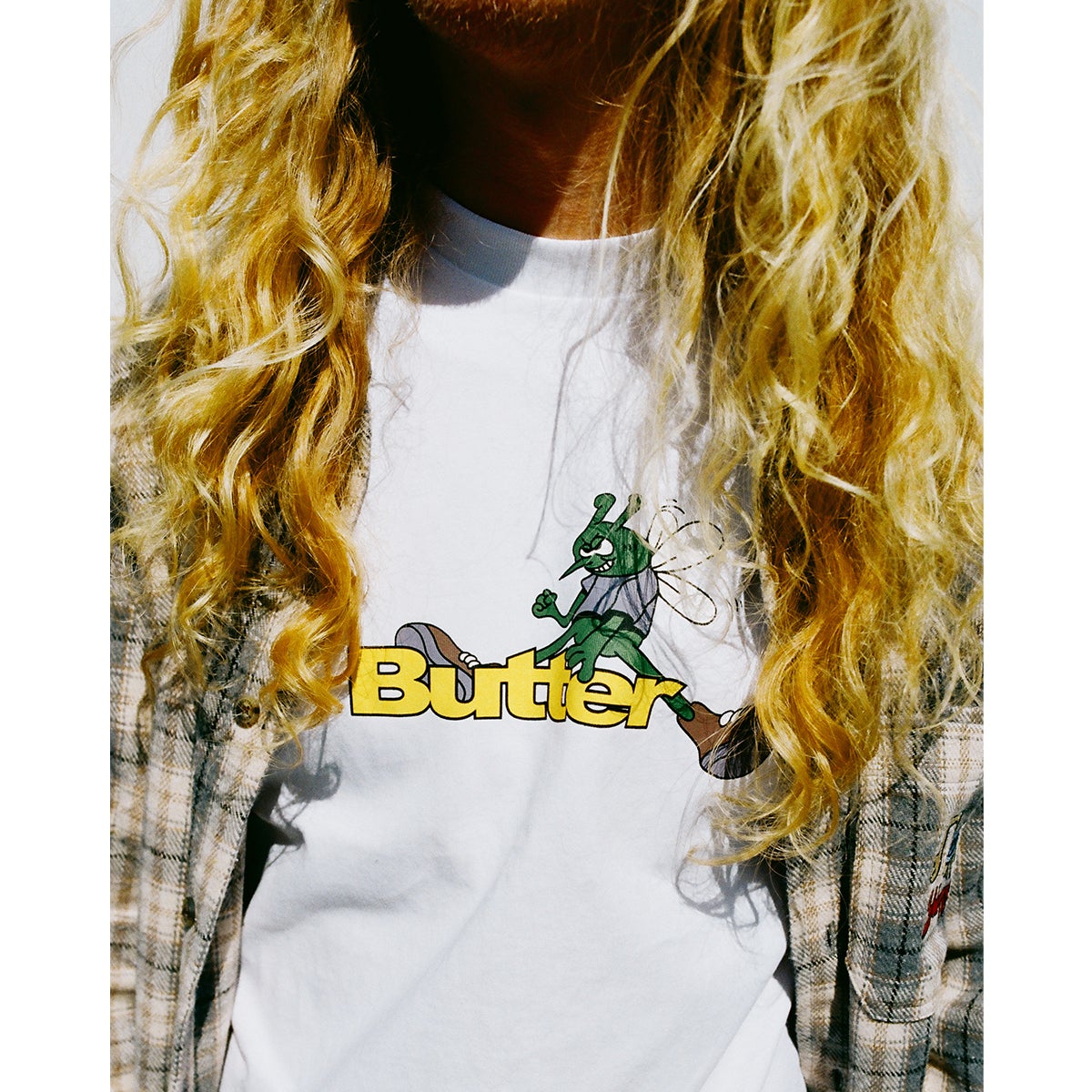 【バターグッズ】Butter Goods Skeeter Logo Tee Butter Goods Skeeter Logo Tee in White | Boardertown