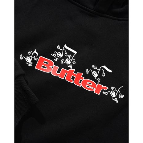 Butter Goods Tempo Logo Pullover Hood in Black