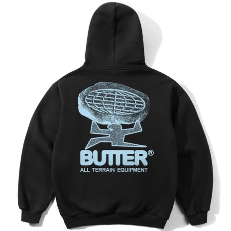 Butter Goods Terrain Pullover Hood in Black
