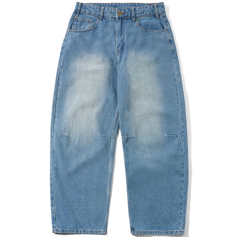 Butter Goods Wide Cut Denim Jeans in Worn Indigo