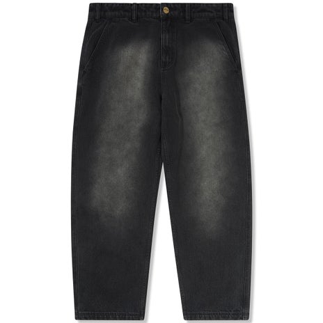 Butter Goods Work Pants in Distressed Black