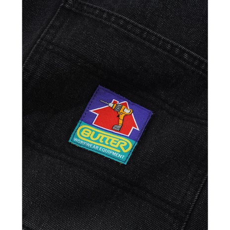 Butter Goods Work Pants in Distressed Black