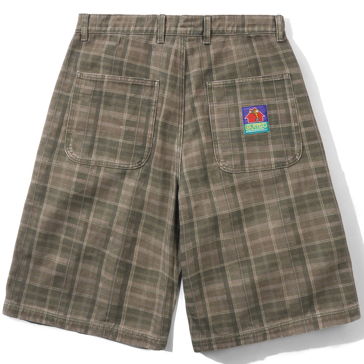 Butter Goods Work Shorts in Washed Plaid | Boardertown